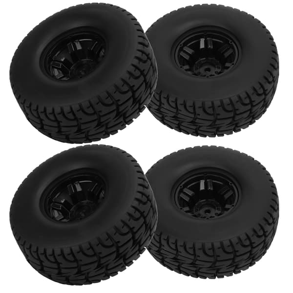 4 stk. 2.2 flade gummibælter med 6-eget plastfælge til Arrma Senton 1/10 RC-bil