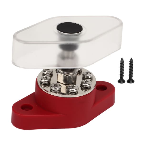 Kraftdistributionsblock 8 Terminal 3/8in Stud DC 48V 180A Universal Batteri Sammlingsskena Marin RV Båt