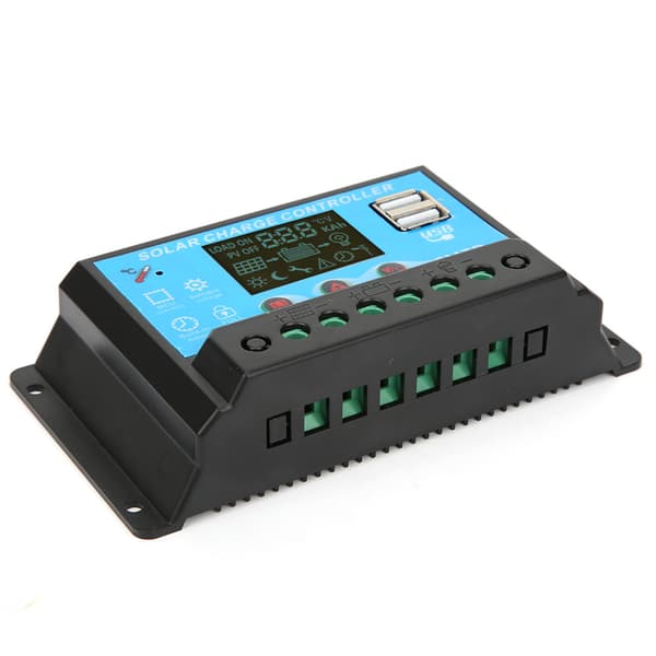 12V 24V 20A PWM Solar Charge Controller Blybatteri Dobbelt USB 5V Output