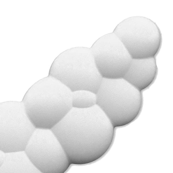 Cloud Musemåtte Håndledsstøtte Sød Hvid Memory Foam Blød Træthedsaflastning Forebyg Deformation Tastatur Håndledspude