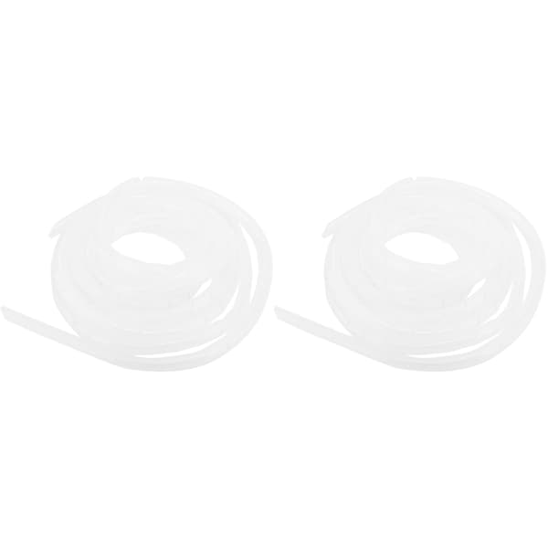 2-pack Vit 14mm PP Spiraltråd Kabelskyddshylsa