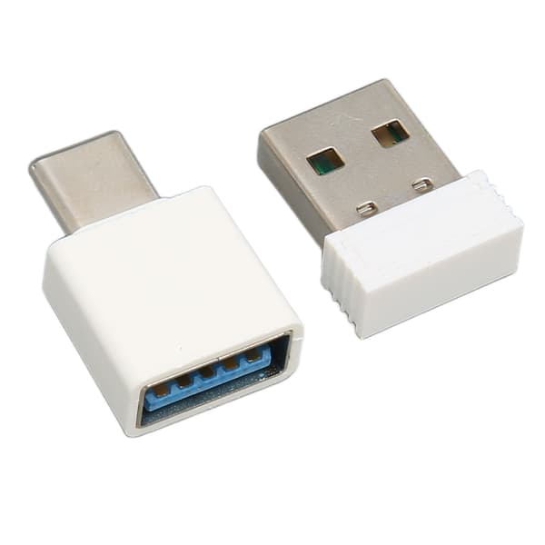 Mini Mouse Jiggler Uopdagelig Automatisk Driverfri USB Musebevæger Wiggler til Computer Hvid