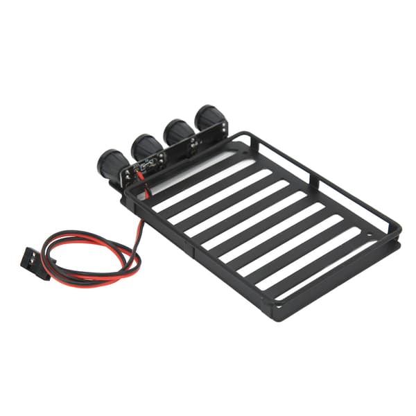 Axial SCX24 1/24 RC Crawler Kattoteline Tavarateline LED Pyöreällä Valolla