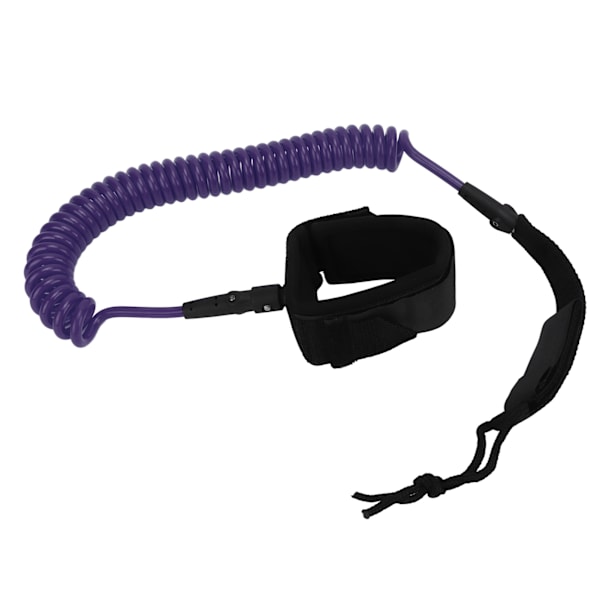 7mm 3m Justerbar Elastisk TPU Surfebrett Leash Lilla Stand Up Paddle Leg Stropper