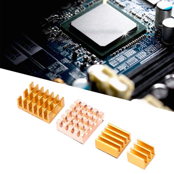8 stk. Kobber Aluminium Køleplade CPU Køler Klæbemiddel til Raspberry Pi 4B