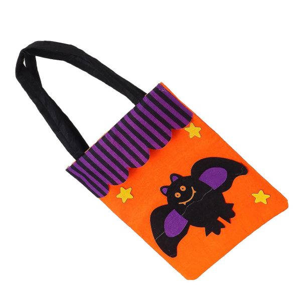 Halloween Tote Bag Non-Woven Tote Bag Ghost Festival Bar Party Rekvisitter-Orange Bat Orange Bat