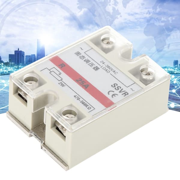 SSVR-25A Solid State Spændingsregulator Enkeltfaset Relæmodul 24-380VAC Lav Frekvens