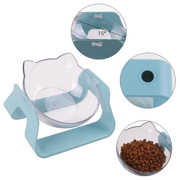 Pet Bowl Drinkker High Foot Vino Mouth15 Suojaus Kohdunkaulan selkärankaa säädettävä Blue