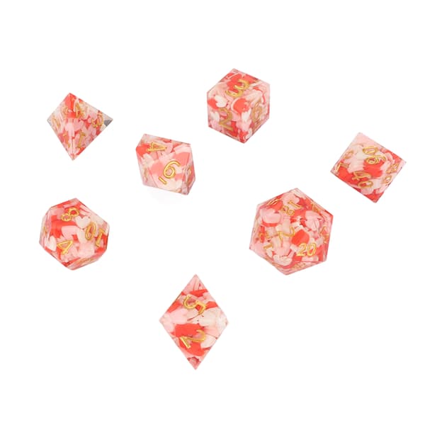 D6 Resin Polyhedral Terning Høy Balanse Klart Nummer Rollespill Terninger