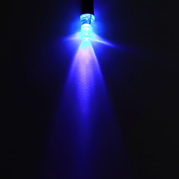 12V Lilla LED Lysdiode 3mm Rundt Hode med Ledningssett