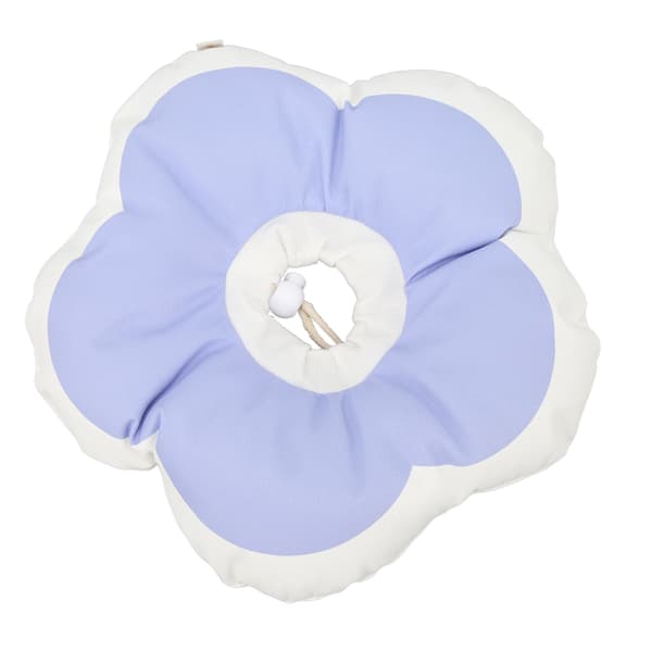 Blød, justerbar krave til katte med blomsterform til sårheling, lilla