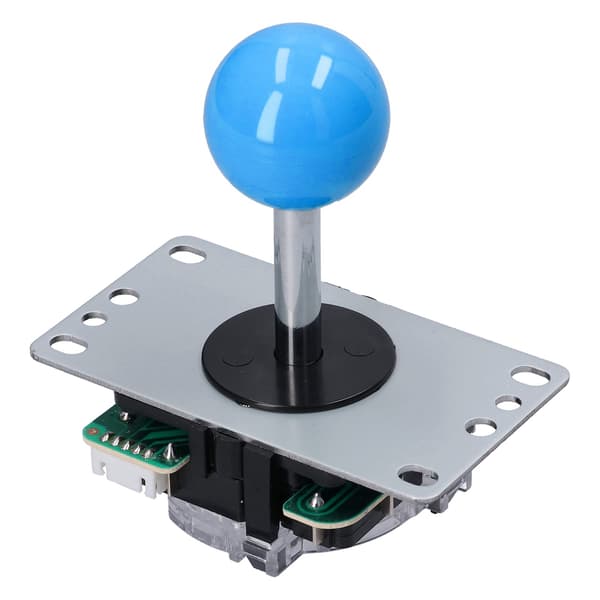 QM070901 Noll Fördröjning Arkadspel Joystick DIY Kit med Encoder Board 10 Knappar för MAME Blå
