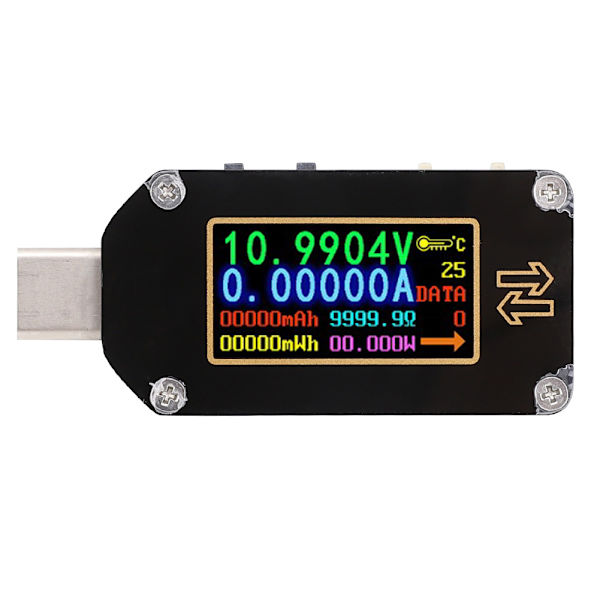 TC66 USB-testare Typ C Digital LCD-skärm Spänning Ström Effektmätare Multimeter