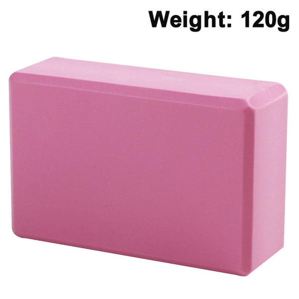 Yogablock - Mjuk halkfri yta för yoga, pilates, meditation Pink-120G