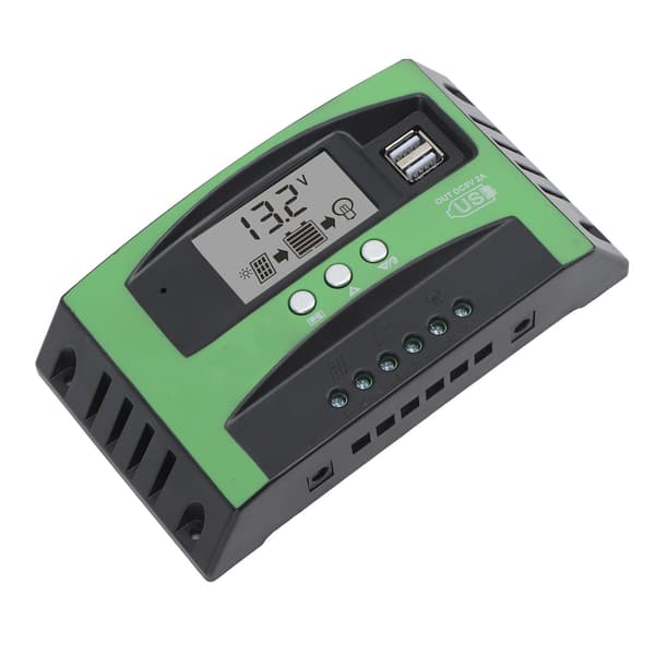 MPPT Solar Charge Controller 12V 24V 10A Dobbelt USB-port til hjemmeindustriel kommerciel brug