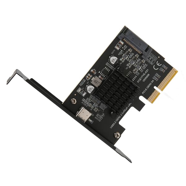 PCIe USB 3.2 Gen 2 Expansionskort 20Gbps Typ C ASM3242 Kontroller för Stationär Dator