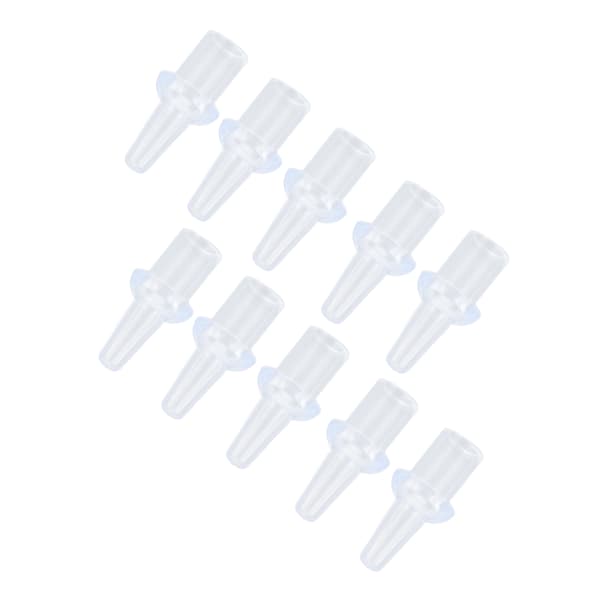 10 stk. silikon klysternesetipper 8 mm indre diameter vaskbare myke private spyleerstatninger
