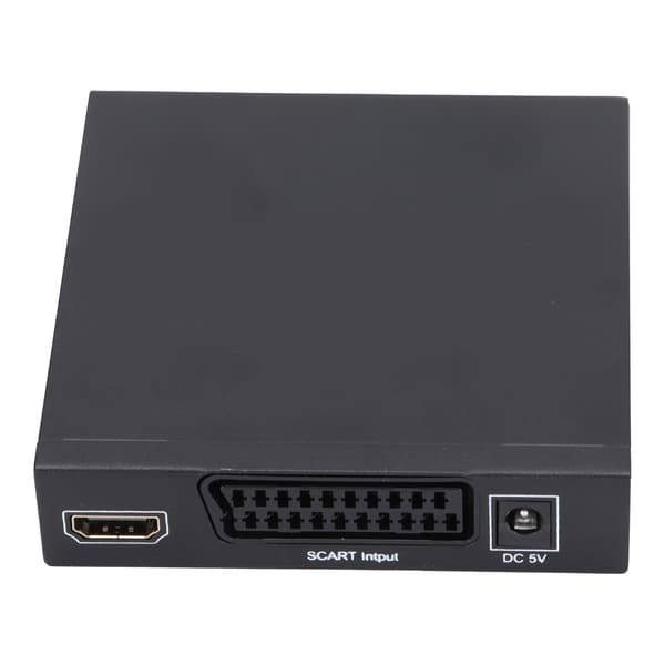 SCART til HDMI-konverter 1080P 720P Videoadapter EU-plugg 100-240V
