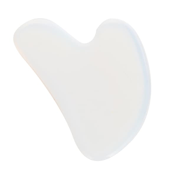 Naturlig Opal Gua Sha Skrapningsplatta Ansiktsmassager Kropp Hälsovårdsverktyg