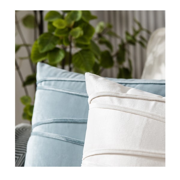 Velvet Stripe kohokuvioitu tyynyliina, paineköysihihna, eurooppalaistyylinen sohvatyynyliina (sininen, 40*40cm),