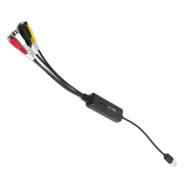 USB 2.0 Video Digital Konverter Audio Video Capture Card Adapter Kompatibel med Windows 10