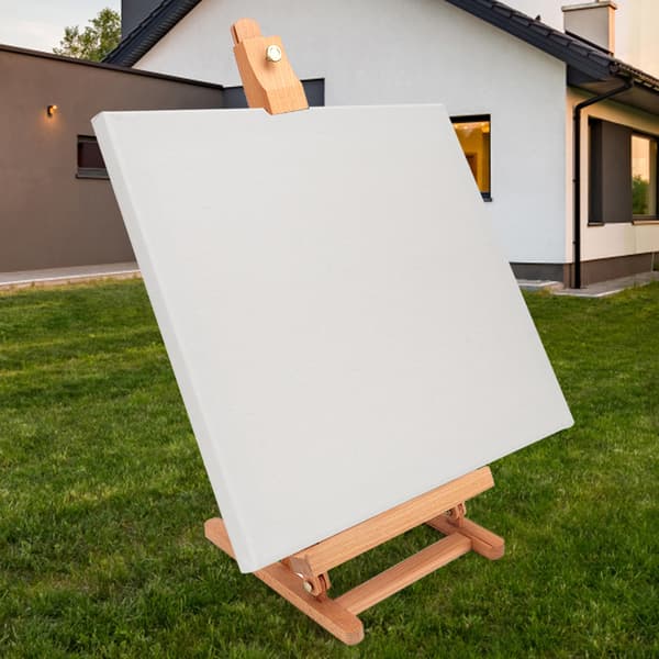 Justerbart Staffeli i Tre for Kunstnere - Studio Display Stativ & Tegnebrett
