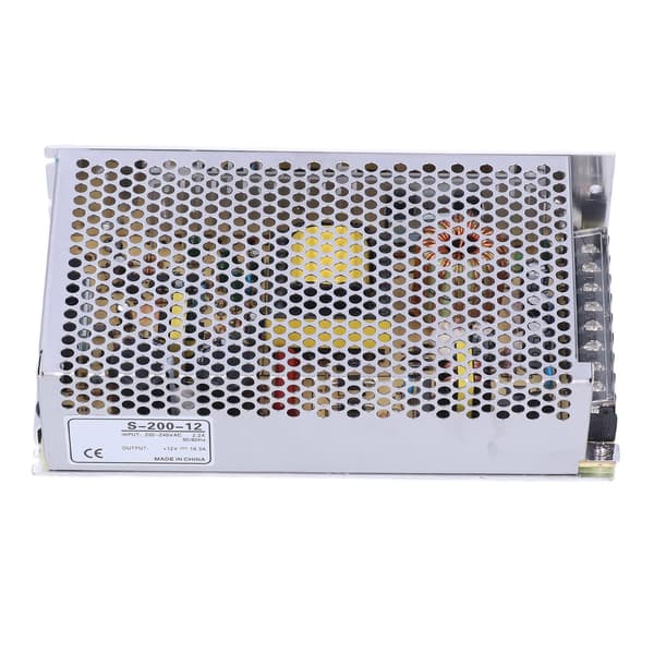 Hål Strömförsörjning Transformator DC 200W 12V LED-strip Datorprojekt Skärm Kamera AC240V