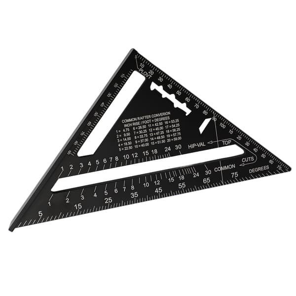 Gitarr Action Gauge Triangel Linjal Svart Noggrann Träbearbetning Snickare Triangulär Linjal