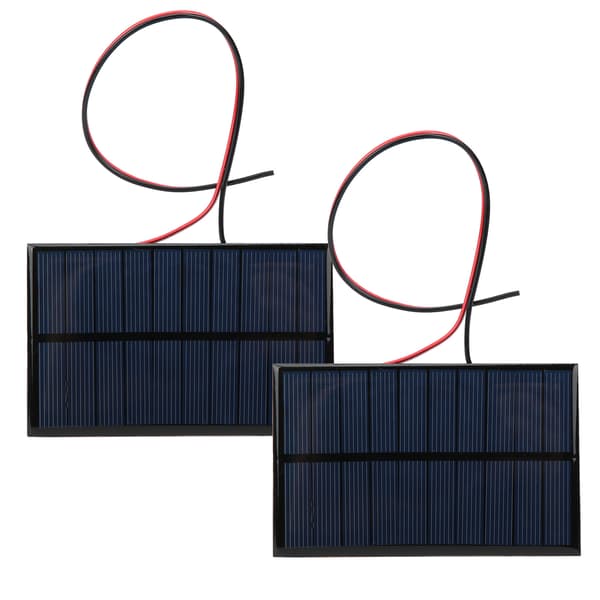 2st Mini Solpanel Modul System Laddare Batteri DC 5V 250mA med Kabellängd 30cm/11.8in