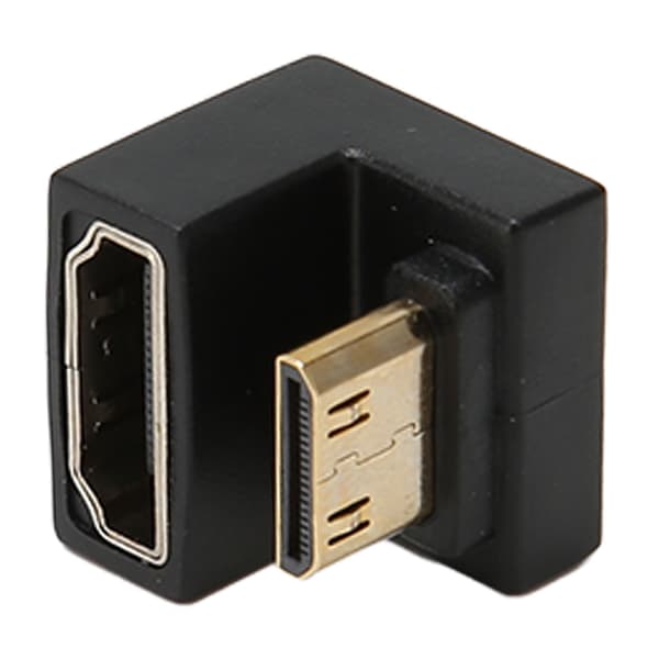 Mini HD til HD Adapter 180 Grader Han til Hun 8K 60Hz 48Gbps Transmission til PC TV Projektor