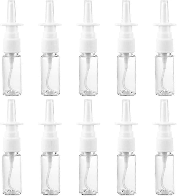 5 ml nesesprayflaske nesepumpesprøyte påfyllbar reisestørrelse (5 ml, 20 stk) 15ML