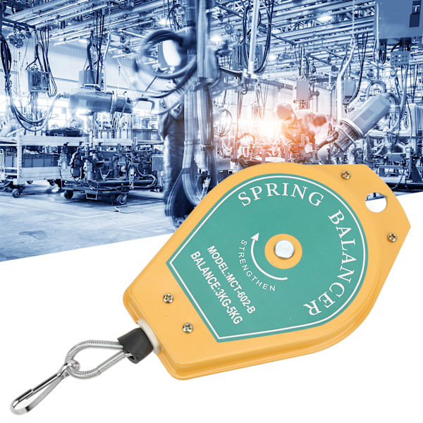 Retractable værktøjsfixtureholder - 3 til 5 kg bæreevne (gul)