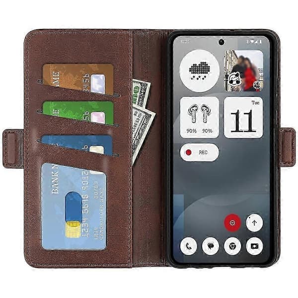 Double-sided Magnetic Buckle Horizontal Flip Leather Phone Case For Nothing Phone 3a