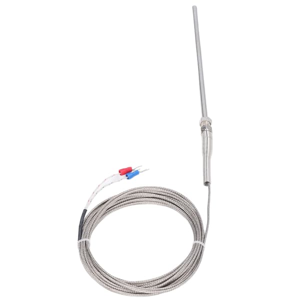 Termoelement K-typ 150 mm sond 0°C till 600℃ snabb respons 5 meter lång temperatursensor termoelement