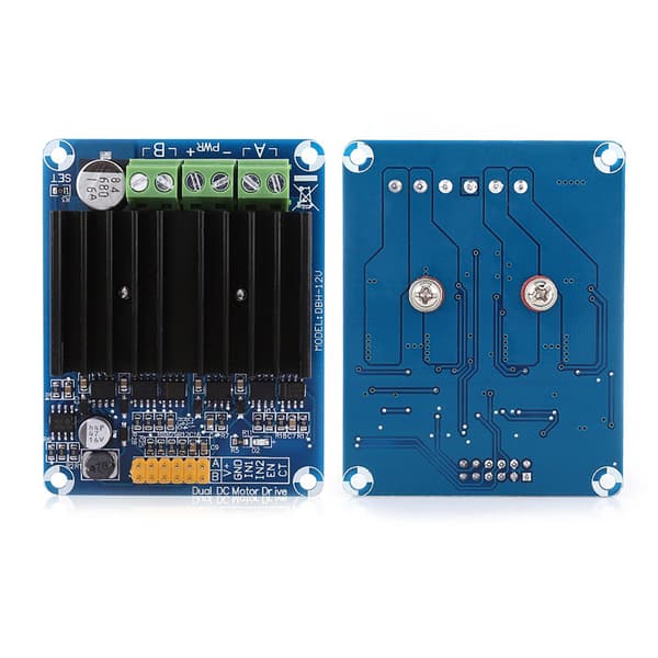 1 stk DC 5V 12V 0A 30A Dual Channel H Bridge Motor Driver Board Modul