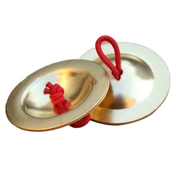 2 st finger cymbaler koppar lätt grepp fingerklocka instrument för dansfest semester