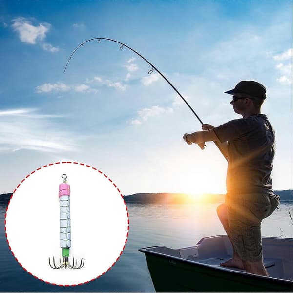 Lure Baits Blekksprut Erme Agn Blekksprut Krok Simulering Reker Lokker Tilbehør Utstyr 4