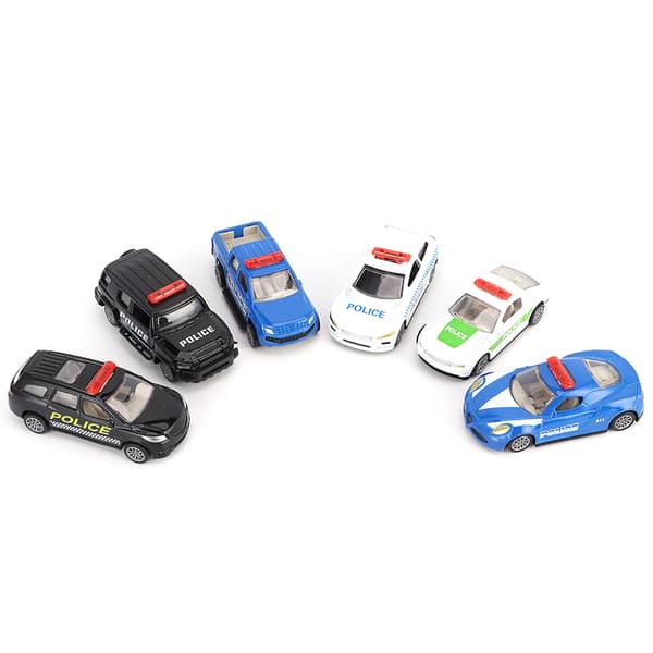 6st 1/60 Legering Bil Leksak Simuleringsfordon Modell Barn Kid PullBack Fordonsleksak (Stil G)