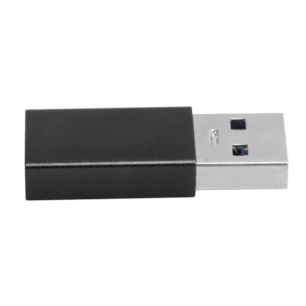 Typ C Hona till USB 3.0 Hane Snabbladdningsadapter Svart