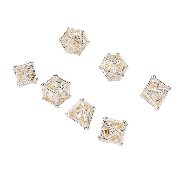 7 stk. Multi Sided Terningesæt Komfortabel Håndfølelse Stærk Slidstærk Hul Polyhedral Terning