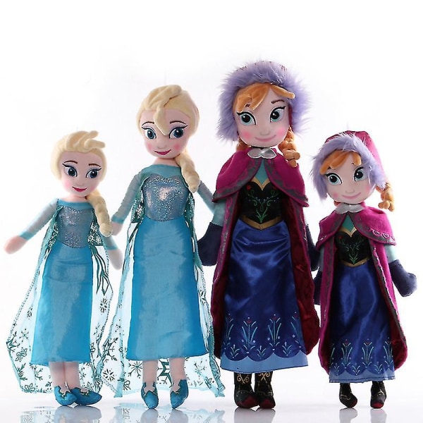 1 stk 30/40/46/50 cm Frosne Anna Elsa Olaf Dukker Snow Queen Princess Fyldt plys Anna 40cm