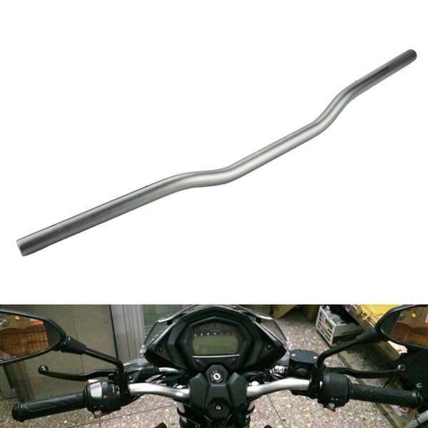 22 mm diameter aluminiumlegering retro motorsykkel modifisert styre flat grå