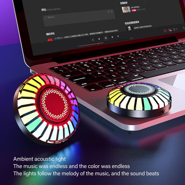 RGB Pickup Ambient Lampe - Farveskiftende LED-lys til bil og hjem (2 stk)