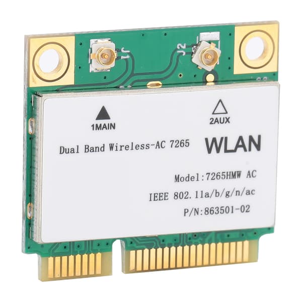 Intel 7265HMW Dual Band AC WiFi Bluetooth 4.2 Mini PCIe Trådløst Netværkskort 2 Antenner