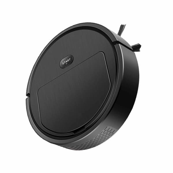 Smart Robotdammsugare Svart Effektiv Dammsugning Moppning Navigering Tidsinställning Hemstädning