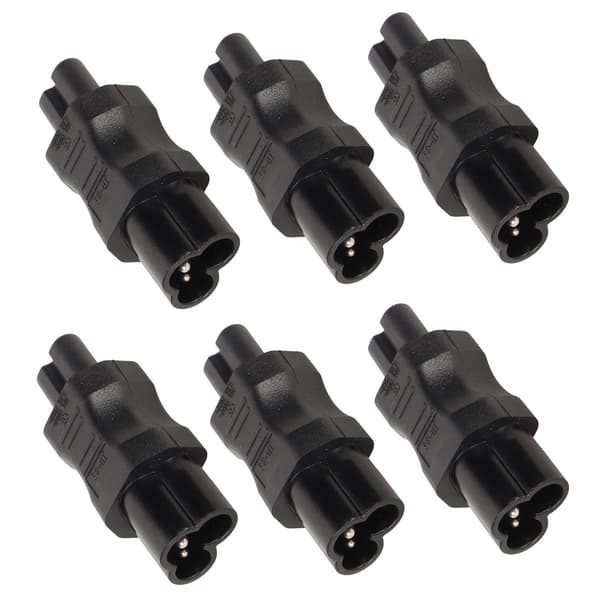 6 stk. IEC320 C6 til C7 strømadapterplugg for PDU-chassis UPS-datamaskinuttak