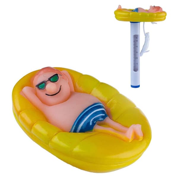 Rolig Tecknad Flytande Pooltermometer Utomhus Inomhus Pool Spa Damm