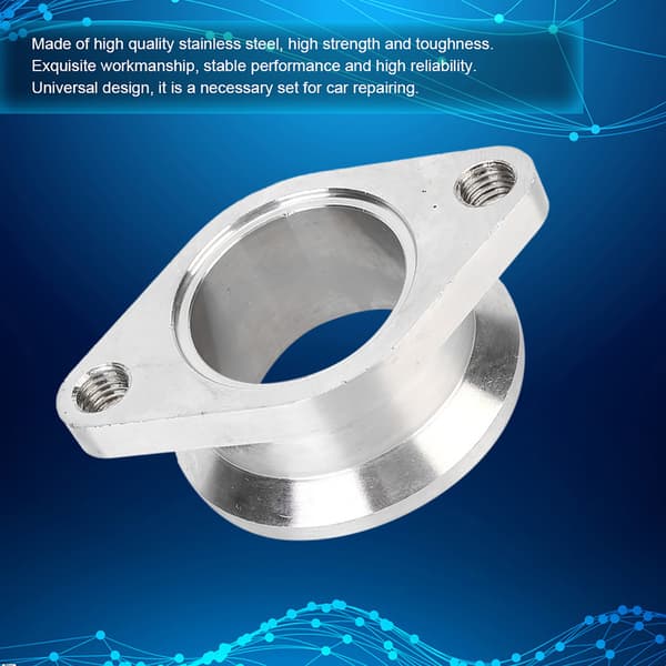 Universal Rustfritt Stål 1.5in til 1.7in V-bånds MV R Wastegate Flensadapter
