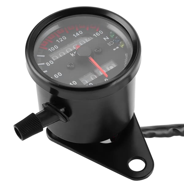 12V LED Motorcykel Odometer Speedometer Tachometer Retro Stil Høj Nøjagtighed