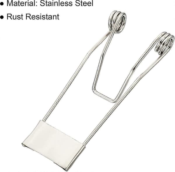 52x19mm Innfelt Spotlight Fjærklemmer 10 stk. Lysdiode Innfelt Belysning Tilbehør Sikkerhetsklemmer for Taklampe-God